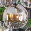 Koyoto Suspension, Boule lumineuse, Suspension Anthracite, Argenté, Blanc, 8 lumières