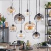 Koyoto Suspension, Boule lumineuse, Suspension Anthracite, Argenté, Blanc, 8 lumières