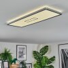 Simonstorp Plafonnier, Panel LED Argenté, Blanc, 1 lumière