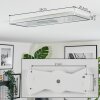 Simonstorp Plafonnier, Panel LED Argenté, Blanc, 1 lumière