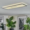 Simonstorp Plafonnier, Panel LED Argenté, Blanc, 1 lumière