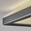 Simonstorp Plafonnier, Panel LED Noir, Blanc, 1 lumière