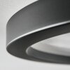Xarel Plafonnier, Panel LED Noir, 1 lumière