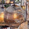 Ripoll Suspension, Boule lumineuse, Suspension Ambre, Fumé, 6 lumières