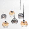 Ripoll Suspension, Boule lumineuse, Suspension Ambre, Clair, Fumé, 6 lumières