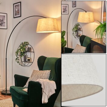 Bassagoda Lampadaire, Lampadaires arc Noir, 1 lumière