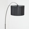 Soungou Lampadaire Chrome, Noir, 1 lumière