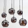 Ripoll Suspension, Boule lumineuse, Suspension Fumé, 6 lumières