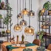 Ripoll Suspension, Boule lumineuse, Suspension Ambre, Clair, Fumé, 6 lumières