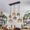 Ripoll Suspension, Boule lumineuse, Suspension Ambre, Clair, Fumé, 6 lumières