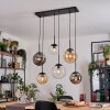 Gastor Suspension, Boule lumineuse, Suspension Ambre, Clair, Fumé, 6 lumières