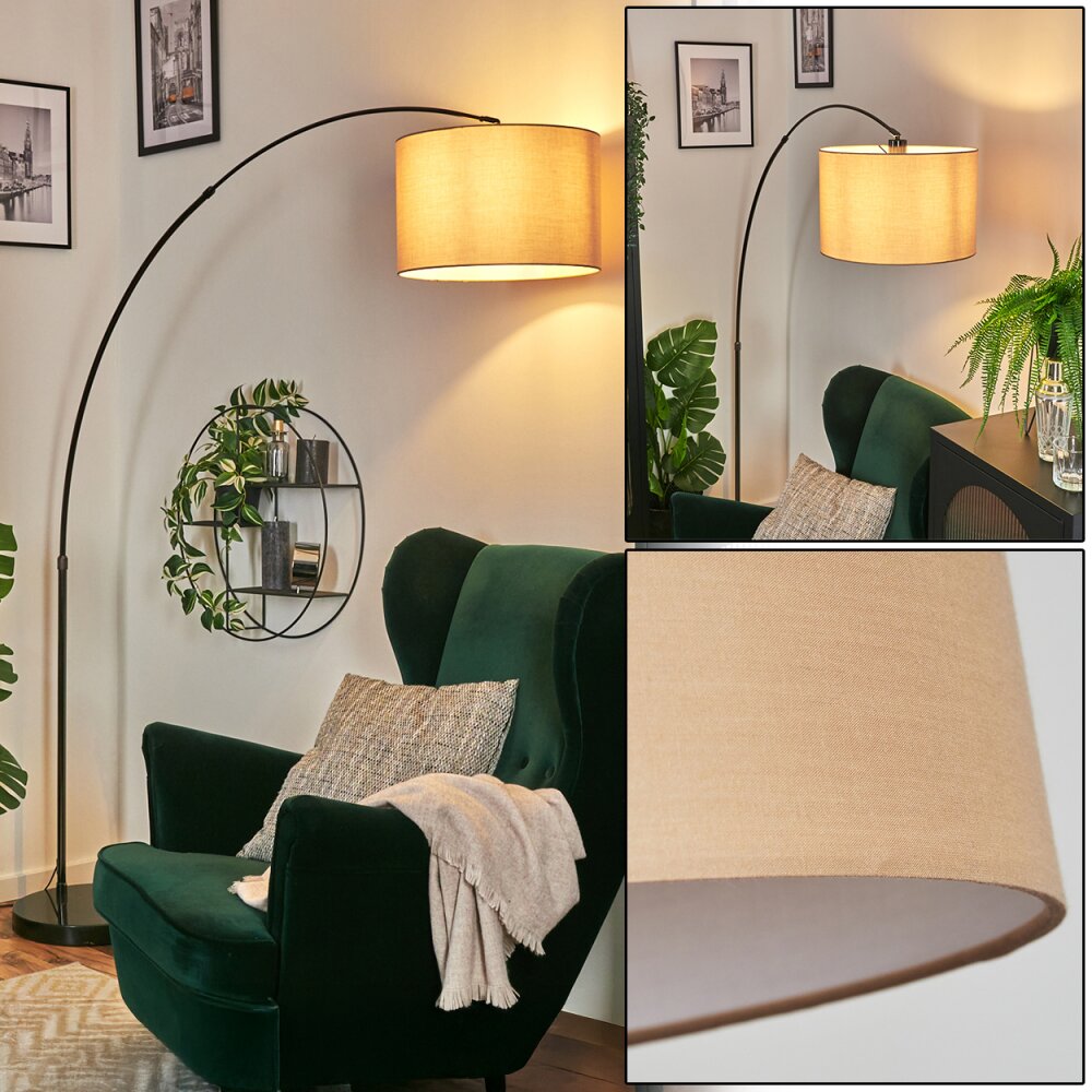 Soungou Lampadaire Chrome, Noir, 1 lumière main product photo