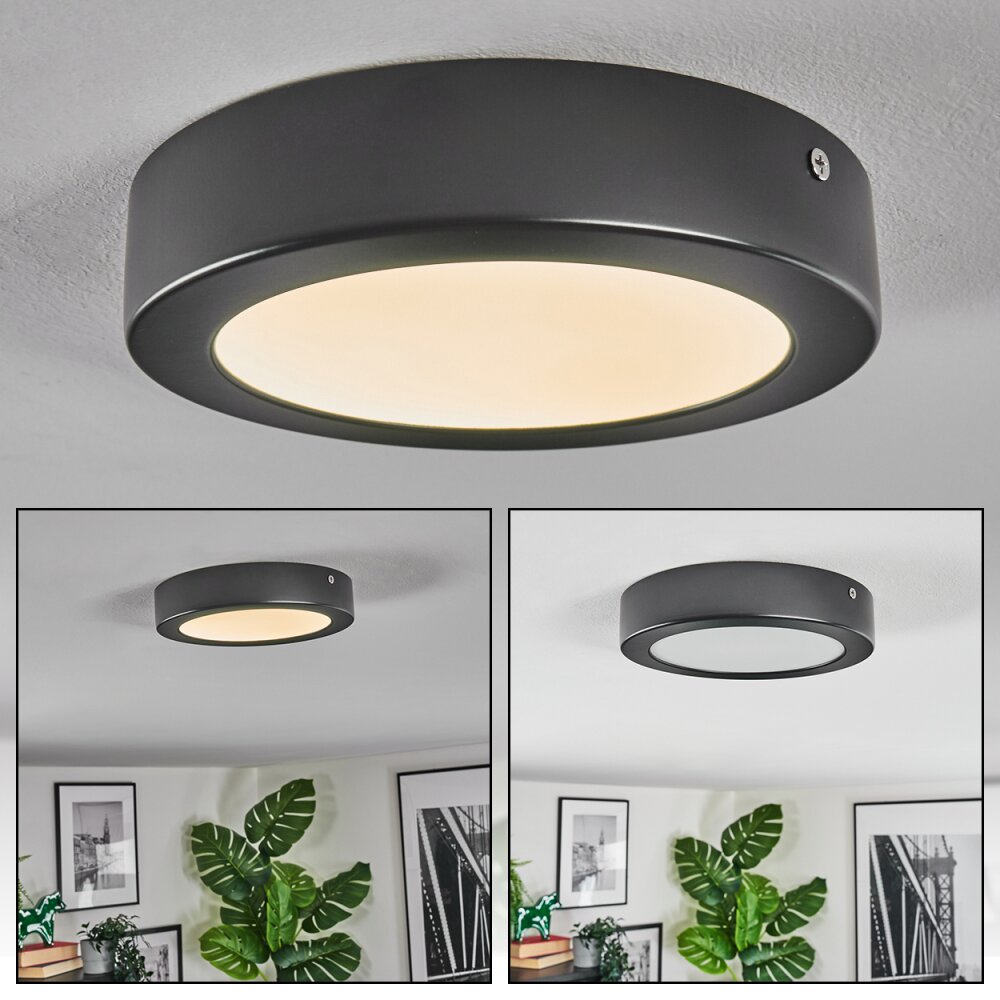 Isela Plafonnier, Panel LED Noir, 1 lumière main product photo