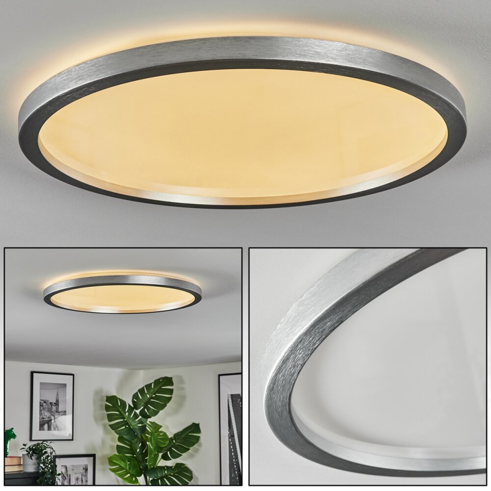 Xarel Plafonnier, Panel LED Argenté, 1 lumière main product photo