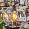 Koyoto Suspension, Boule lumineuse, Suspension Ambre, Clair, Fumé, 6 lumières