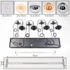 Gastor Suspension, Boule lumineuse, Suspension Ambre, Chrome, Clair, Fumé, 8 lumières