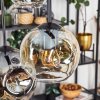 Ripoll Suspension, Boule lumineuse, Suspension Ambre, Clair, Fumé, 6 lumières
