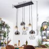 Ripoll Suspension, Boule lumineuse, Suspension Ambre, Clair, Fumé, 6 lumières
