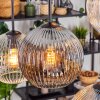 Ripoll Suspension, Boule lumineuse, Suspension Ambre, Clair, Fumé, 6 lumières