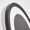 Gelan Applique murale LED Noir, Blanc, 1 lumière