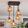 Ripoll Plafonnier, Boule lumineuse Ambre, 5 lumières