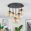 Koyoto Plafonnier, Boule lumineuse 45 cm Ambre, Clair, 5 lumières