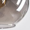 Ripoll Suspension, Boule lumineuse, Suspension Ambre, Clair, Fumé, 8 lumières
