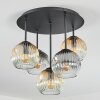 Ripoll Plafonnier, Boule lumineuse Ambre, Clair, Fumé, 5 lumières