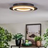Lidor Plafonnier LED Noir, 1 lumière