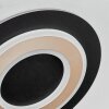Lidor Plafonnier LED Noir, 1 lumière