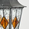 Lignac Lampe murale d´extérieur, Applique murale Noir, Argenté, 1 lumière