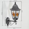 Lignac Lampe murale d´extérieur, Applique murale Noir, Argenté, 1 lumière