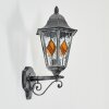 Lignac Lampe murale d´extérieur, Applique murale Noir, Argenté, 1 lumière