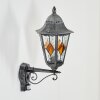 Lignac Lampe murale d´extérieur, Applique murale Noir, Argenté, 1 lumière, Détecteur de mouvement