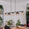 Koyoto Suspension, Boule lumineuse, Suspension Ambre, Clair, Fumé, 5 lumières