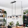 Koyoto Suspension, Boule lumineuse, Suspension Ambre, Clair, Fumé, 5 lumières