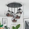 Ripoll Plafonnier, Boule lumineuse Fumé, 5 lumières