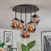 Ripoll Plafonnier, Boule lumineuse Chrome, Fumé, 5 lumières