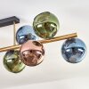 Koyoto Plafonnier, Boule lumineuse Or, Noir, 10 lumières