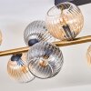 Koyoto Plafonnier, Boule lumineuse Or, Noir, 10 lumières