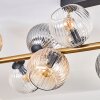 Koyoto Plafonnier, Boule lumineuse Or, Noir, 10 lumières