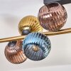Koyoto Plafonnier, Boule lumineuse Or, Noir, 10 lumières