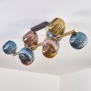 Koyoto Plafonnier, Boule lumineuse Or, Noir, 10 lumières