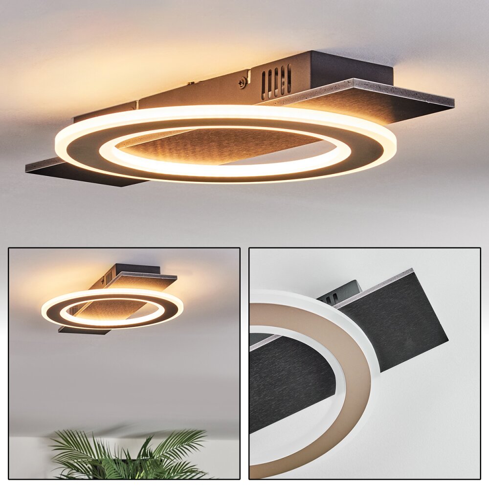 Lidor Plafonnier LED Noir, 1 lumière main product photo