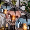 Gastor Suspension, Boule lumineuse, Suspension Bleu, Vert, Clair, Cuivré, 5 lumières