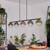 Gastor Suspension, Boule lumineuse, Suspension Bleu, Vert, Clair, Cuivré, 5 lumières