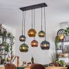 Koyoto Suspension, Boule lumineuse, Suspension Bleu, Or, Vert, Cuivré, 6 lumières Koyoto Suspension, Boule lumineuse, Suspension Bleu, Or, Vert, Cuivré, 6 lumières