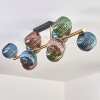 Koyoto Plafonnier, Boule lumineuse Or, Noir, 10 lumières