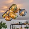 Koyoto Plafonnier, Boule lumineuse Or, Noir, 10 lumières