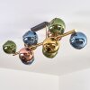 Koyoto Plafonnier, Boule lumineuse Or, Noir, 10 lumières